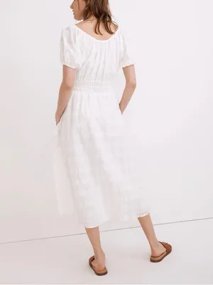 NWT Madewell Sophia Midi Dress in Seersucker Check thumbnail 3