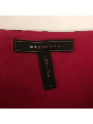 BCBG Max Azria Tie-Dye Spaghetti Strap Dress Pockets Rhinestones 6 Pink Purple thumbnail 3