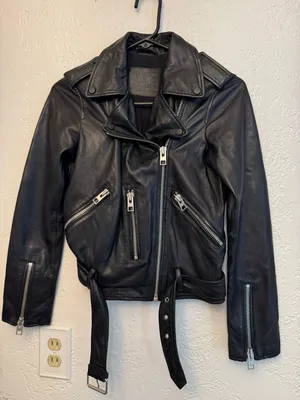 All Saints Leather Jacket  thumbnail 1