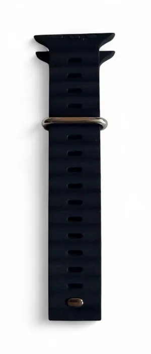 Black Sillicone Ocean Band for Apple Watch Ultra (49mm) - NWOT thumbnail 1