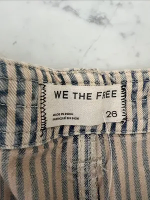 We The Free Day Dreamer Railroad Free People Boho Striped Shorts thumbnail 10