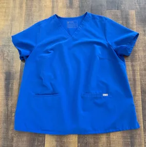 Figs Casma Three-Pocket Scrub Blue Top Size 3XL thumbnail 1
