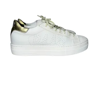 P448 Thea Platform Mahlia Mixed‎ Suede Leather Sneakers Gold Heel Women's 39 8.5 thumbnail 4