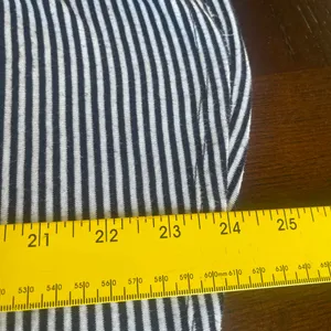 Loft Classic Black and White Striped Long Sleeve Top size 16-18 thumbnail 8