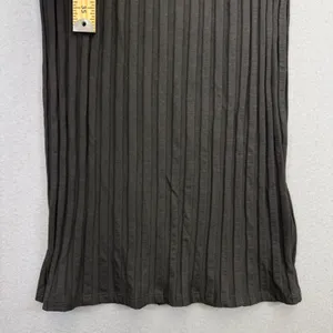 Reformation Black Ribbed Cutout Mock Neck Maxi Dress Size Medium M Long Slv‎ thumbnail 6