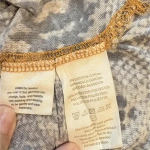 We The Free $68 Free People Snake Print Tee Round Neck Faded Burnout T-Shirt S thumbnail 6