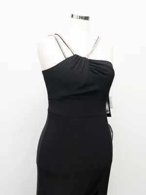 XSCAPE - Asymmetric‎ Rhinestone Strap Gown thumbnail 9