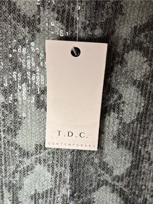 T.D.C. Contemporary Mint Green Sequin Snake Skin Mini Dress NWT thumbnail 5