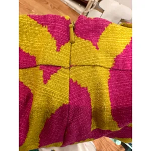 Anthropologie 'Cartonnier' Tailored Remy Shorts Hot Pink Yellow Green sz 4 thumbnail 16