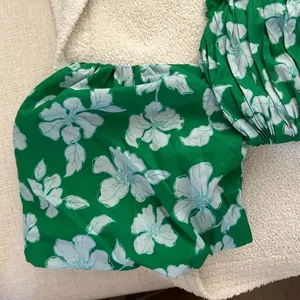 AMUR Martine Mini Dress, Green/White Floral, Size 10, NWT thumbnail 8