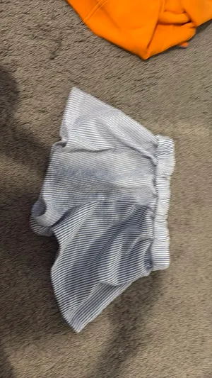 light blue striped shorts thumbnail 2