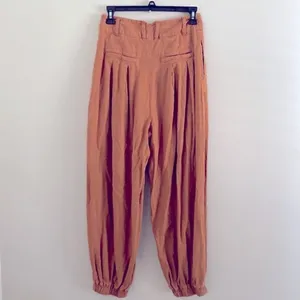Free People Kirsten trouser rust/autumn leave linen pant thumbnail 7