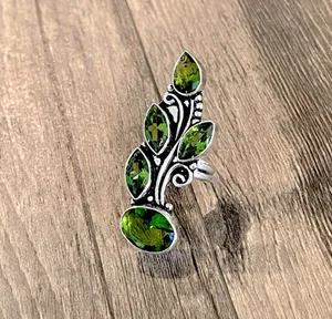 Designer Green Quartz Ring thumbnail 3