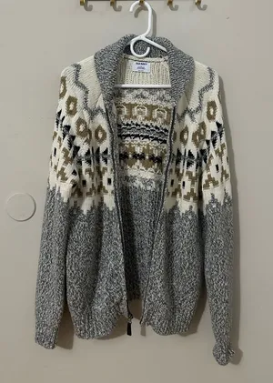 Old Navy Fair Isle Zip Cardigan thumbnail 1