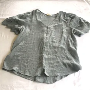 Blu Pepper Seafoam Green Blouse thumbnail 1