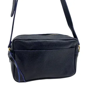 Portland Leather Goods Camera Bag Purse Cobalt Blue Large thumbnail 1