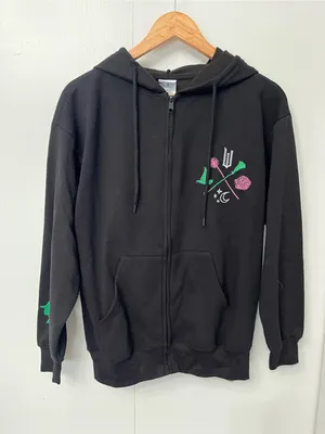 WICKED Black Full Zip Hoodie Sweatshirt NWT Women’s Sz S Universal Studios thumbnail 1