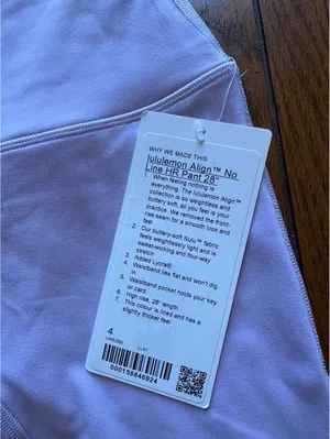 Lululemon Align No Line High-Rise 28” Lilac Play Size 4 NWT thumbnail 4