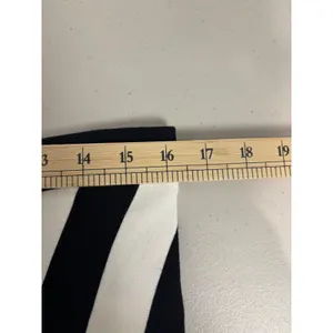 Banana Republic Black White Striped Mini Skirt 12 Stretch Bold‎ thumbnail 6