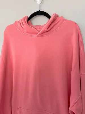 Abercrombie & Fitch Oversized Hoodie Sweatshirt Pink Coral XXL thumbnail 2