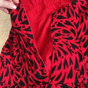 Free People Cecil Halter Mini Dress Red Black Size L Y2K Party thumbnail 11