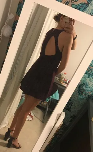 Urban Outfitters Maroon Lace Up Front Dress thumbnail 4