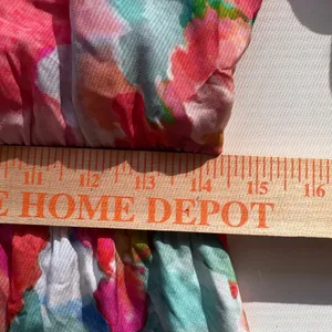 Soft Surroundings Evalina Maxi Dress Tropical Floral Boho‎ V Neck Smocked Waist thumbnail 8