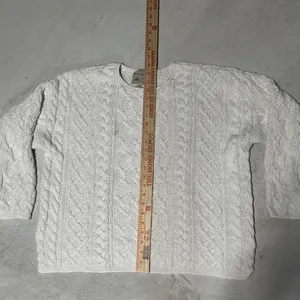 Vintage Abercrombie & Fitch Cable Knit Sweater Hand Made Grandpacore SZ S Thick thumbnail 7