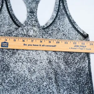 Lululemon Cool Racerback II Tank Women Size 4 Luon‎ Spray Jacquard White Black thumbnail 4