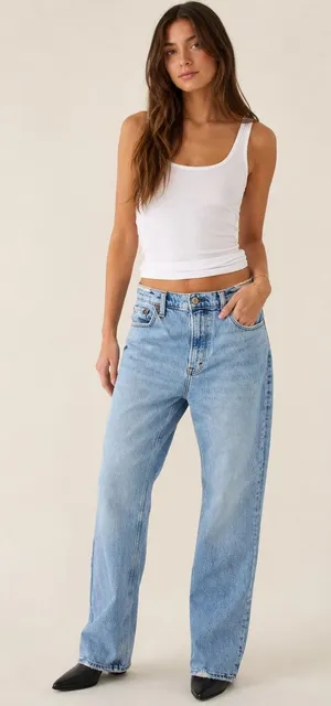 Abercrombie & Fitch Womens Jeans 28 Light Wash 90s Straight Ultra High Rise thumbnail 1