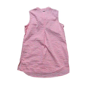 Columbia womens coral white checkered sleeveless blouse size M‎ thumbnail 2