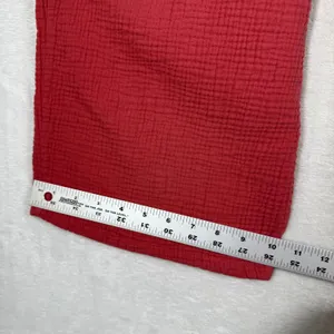 Nine West Jeans Red Cotton‎ Gauze Wide Leg Cropped Pants Large UDNWW3021-MRD thumbnail 6