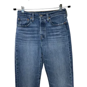 Levis 501 Original‎ Fit High Rise Straight Leg Jeans Blue 27x30 12501-0396 thumbnail 3