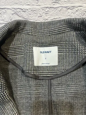 NWOT Old Navy Gray Glen Plaid‎ Open-Front Blazer thumbnail 3