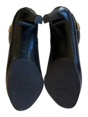 EUC Tory Burch Leather Bristol Heeled Ankle Boots Black Size 7.5 thumbnail 11