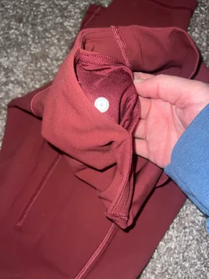 Lululemon Burgundy Leggings 25" thumbnail 4