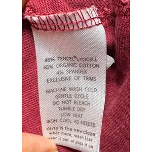 Horny Toad Toad&Co XS Red Floral Tencel Organic Cotton A-Line Dress 3/4 Sleeve thumbnail 6