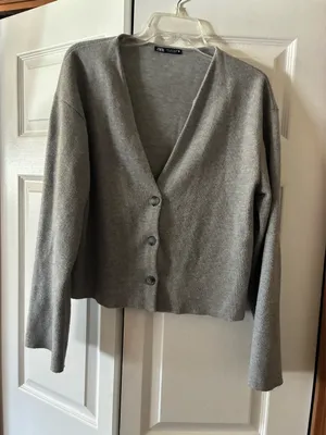 Zara Cardigan Grey thumbnail 1
