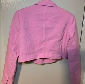 Zara Women's Blush Pink Cropped Blazer thumbnail 4