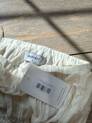 NWT White ruched mini dress #outcast #club #vacation #festival thumbnail 5