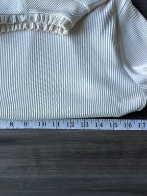 NWOT J. Crew Womens Vintage Rib Ruffle Mockneck in Ivory Size XL thumbnail 12