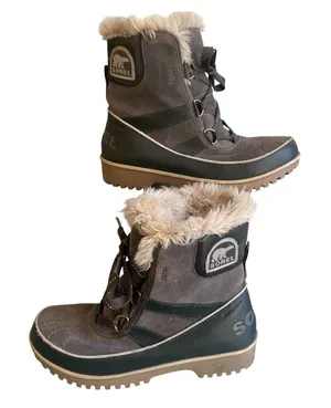Sorel Tivoli II Tall Ankle Fur Lined Lace Up Winter Snow Boots Size 6.5 Women's thumbnail 1