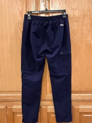 Navy FIGS Yola Skinny Scrub Pants thumbnail 2