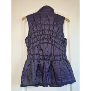JANE ASHLEY‎ Women’s Purple Puffer Vest Medium Gorpcore Utility Casual thumbnail 2