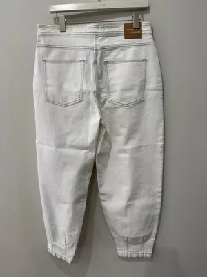Seventy + Mochi Size 30 The High Waist Cocooon Mom Jean in Beige‎ thumbnail 4