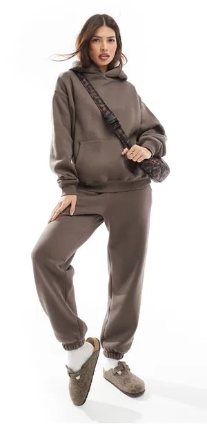 Cotton On Brown Women's Fleece Jogger Pants thumbnail 1