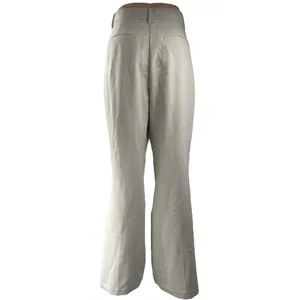 Abercrombie & Fitch Cream White High Rise Flared Bootcut Trousers Dress Pants 31 thumbnail 3