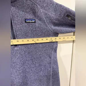 Patagonia Better Sweater 1/4 Zip Pullover Women’ Small Lupine Purple Blue Fleece thumbnail 8