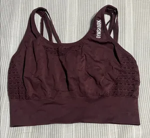 Gymshark Dark Burgundy Activewear Top thumbnail 1