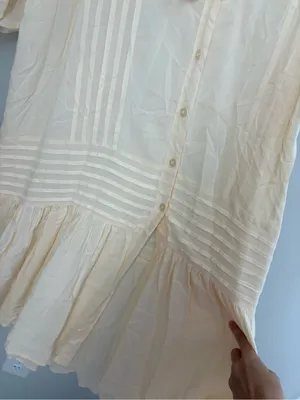 Young Fabulous & Broke Boho Cream Midi Dress size Medium thumbnail 6